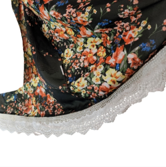 Relipop Kimono Black Size L Lace Trim - Picture 5 of 17